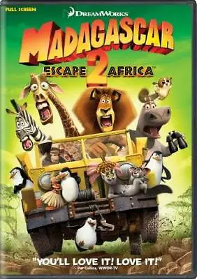 Madagascar: Escape 2 Africa (Full Screen Edition) - DVD - VERY GOOD • $4.29