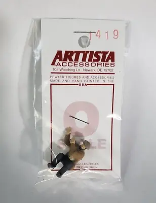 Arttista #1419 - Hobo Stooping & Hiding - O Scale Figure - Model Trains - NEW • $8.79