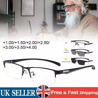 Varifocals Reading Glasses Men Women Transition Photochromic Anti-blue Light New • £10.78