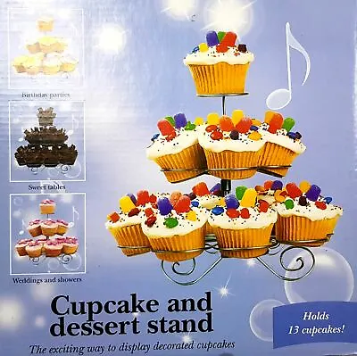 Cupcake Stand 3 Tier Tower Birthday Party Stand / Wedding Party Stand • £7.99