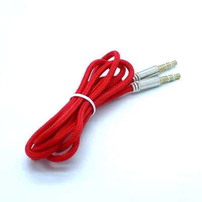 £3.15 • Buy 1m Aux Cable Audio Extension 3.5mm Jack Male To Stereo Male For Car PC IPhone UK