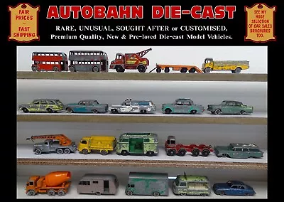 20 VINTAGE MATCHBOX DIECAST MODELS FOR RESTORATION OR REPAIR RARE LESNEY 1950's • $23.64