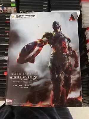 Variant Play Arts Kai Marvel Universe Captain America 10  Action Figure • $150