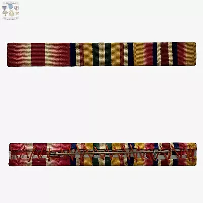 Wwii U.s. Merchant Marine Atlantic Mediterranean Pacific War Zone Ribbon Bar • $44.99