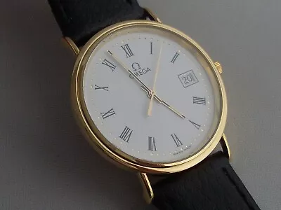 Gents 18k Gold Omega Quartz Watch 18ct • £915