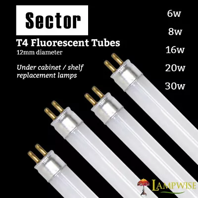 Sector/Robus T4 Fluorescent Tube Under Shelf Cabinet Lighting 6W 8W 20W 30W • £14.95