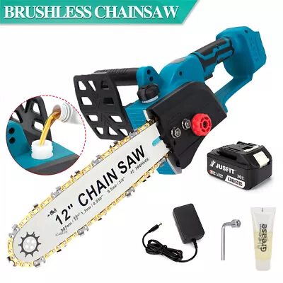 12inch Cordless Electric Chainsaw Brushless Wood Cutter Saw + Battery For Makita • $114.99