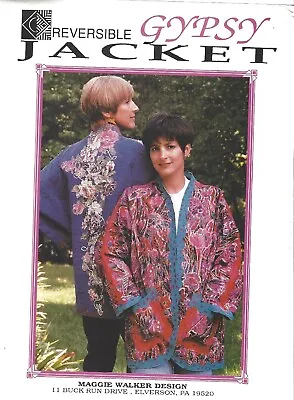 Reversible Gypsy Jacket  Sewing/Applique Pattern  XSM-XXLG Maggie Walker Design • $9.99