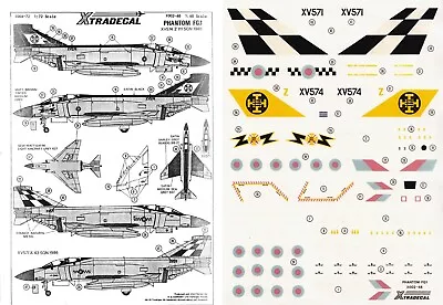 XTRADECAL 1/48 F-4 Phantom FG.1 43 Sqn 111 Sqn 1985 & 1986 Display Schemes (RAF) • £6.99