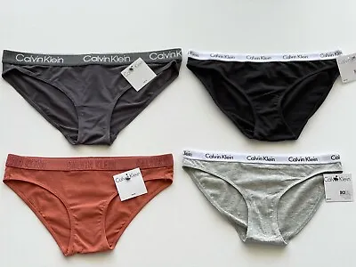 CK Calvin Klein Womens Girls Logo Cotton Stretch Bikini Hipster Underwear 1 Pack • $29.95