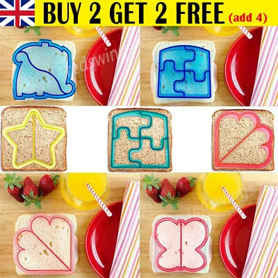 £4.11 • Buy Kids Lunch Sandwich Toast Mould Cookies Mold Cake Bread Food Cutter DIY Tools UK