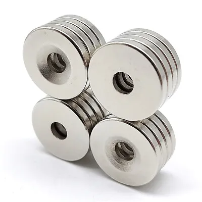 1PCS N52 Neodymium Magnets Countersunk Ring Hole 5mm Rare Earth Strong Magnet • $2.59