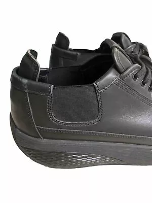 MBT Black Leather Nafasi Lace Up Rocker Shoes Men's Size US 8-8.5 OR Womens 10 • $74.97