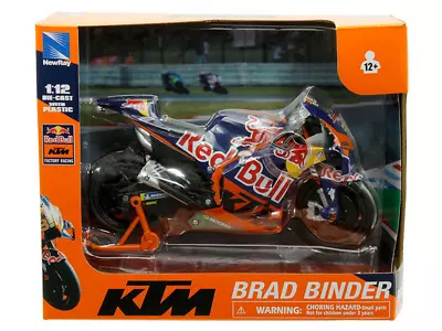 Brad Binder #33 Red Bull KTM MotoGP Bike 1:12 New Ray Toy Model 58383 • $27.40