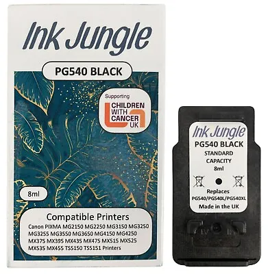 PG540 Black Ink Cartridge For Canon MG4150 Printer Replaces PG540L PG540XL • £13.45