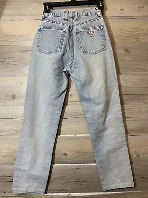 Vintage 90s Guess USA Denim Light Wash Jeans Womens Size 26 READ DESCRIPTION • $39.99