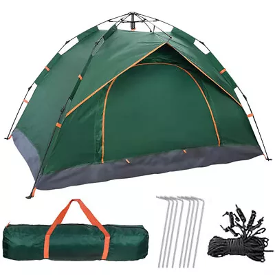 £26.81 • Buy 2-4 Man Automatic Instant Pop Up Camping Tent Day Tent Outdoor Fishing Seaside