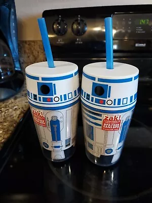 2 Star Wars ZAK! Tumbler R2D2 Travel Tumbler Straw Cup Never Used • $8.95