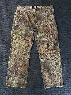 Mossy Oak Brush Camo Camouflage Pants Size 38 X 32 Hunting Outdoors FAST • $23.95