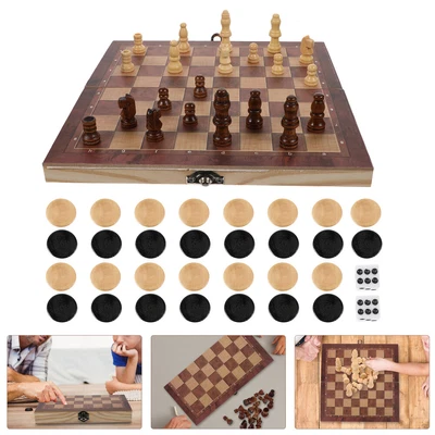 International Chess Classic Toys Puzzle Portable Travel Child • £20.36