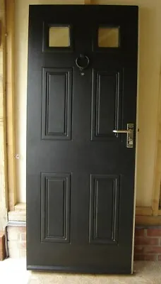£105 • Buy Swedoor Twin Rebate Wooden Front Door 2 Double Glazed Panels NO FRAME Essex