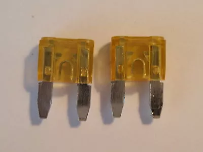 Fast Shipping - Two -( 2) - Mini Automotive 20 Amp Blade Fuse- • $2.29