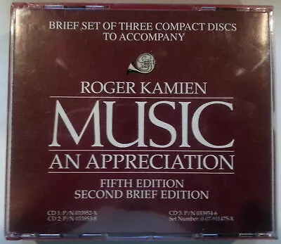 3 CDs  ROGER KAMIEN AN APPRECIATION  Fifth Edition Second Brief Edition A1117 • $12.98