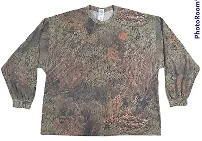 Mossy Oak Brush Men's Camo Long Sleeve Hunting T-Shirt Size 3XL • $22.38