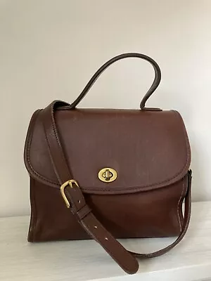 Coach Vintage British Tan Manor Top Handle Bag 9977 Euc • $94.77