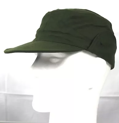 Genuine Surplus Swedish Army Military Olive Green Cap Fatigue Cap Peak • £7.99