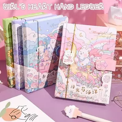 Hardbound Notebook Korean Female Student Cute Diary GX K7K9 • $20.35