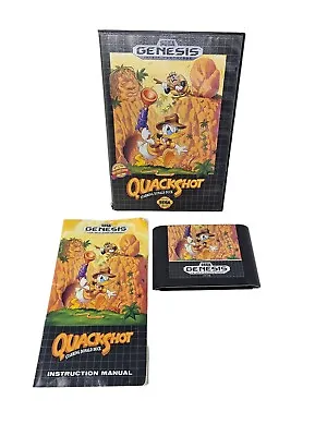 Disney- QuackShot Starring Donald Duck (Sega Genesis 1991) CIB • $44.99