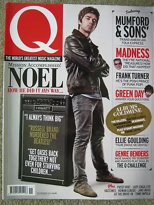 Q November 2012 Noel Gallagher Madness Green Day Adam Ant Ellie Goulding Katy B • £4.99