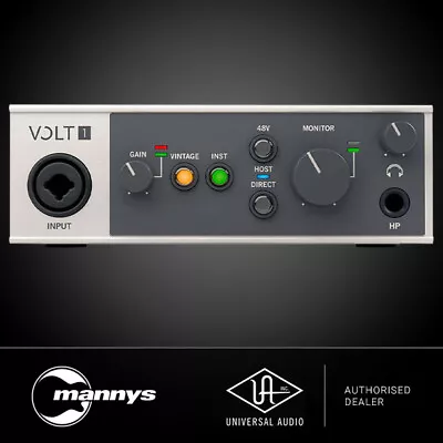 Universal Audio Volt 1 Desktop 1-In/2-Out USB 2.0 Audio Interface • $199