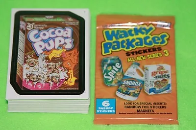 Topps 2006 Wacky Packages Ans 3 All New Series 3 Complete 55 Card Sticker Set  • $19.97