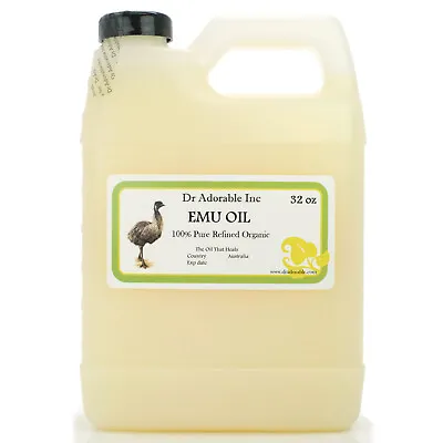 AUSTRALIAN EMU OIL 100% PURE EMU OIL FRESH 0.5 1  2  4 8 12 16 2436 Oz  • $6.09