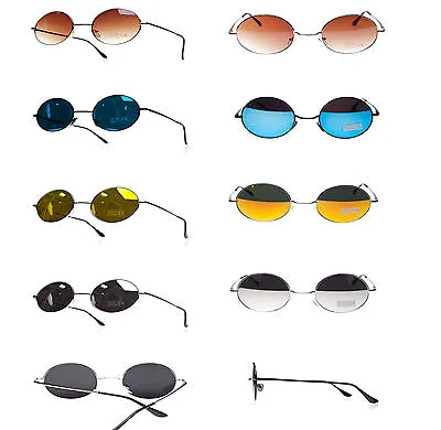 £4.99 • Buy Round John Lennon Style Sunglasses Mirror Hippy Hippies 70's 60's Lens 