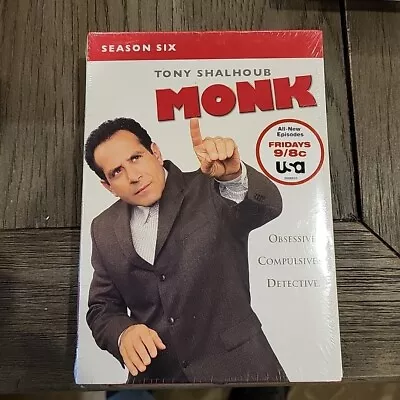 Monk - Season 6 (DVD 2008 4-Disc Set) • $5