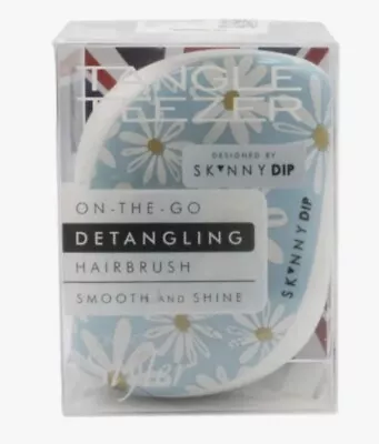 Tangle Teezer Blue Detangling Compact Styler Hairbrush Daisy • £12.50