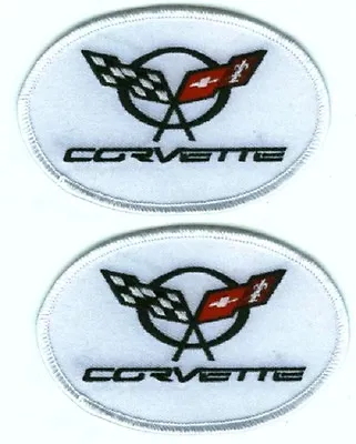 HEARTBEAT Of AMERICA CORVETTE RACING TEAM IRON-ON PATCH SERIES: C5 C6 LOGO X 2 • $14.99