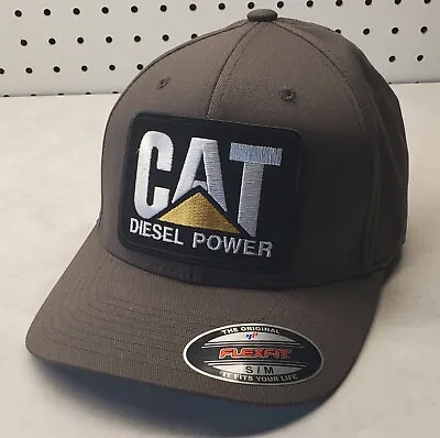 CAT Diesel Power Patch Flexfit Hat / Dk. Gray - L/XL  7 1/8  - 7 5/8  • $22.72