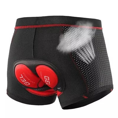 Men's Cycling Shorts Cycling Underwear 5D Gel Pad Shockproof Bicycle Underpant • $13.99