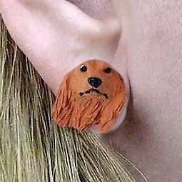 Conversation Concepts Dachshund Longhaired Red Earrings Post • $12.99