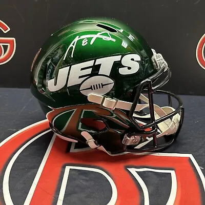 Aaron Rodgers Autographed New York Jets Speed Replica Helmet Signed Fanatics • $749.99