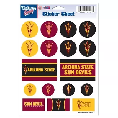 Arizona State Sun Devils Vinyl Die-Cut Sticker Set / Decal Sheet *Free Shipping • $5.67