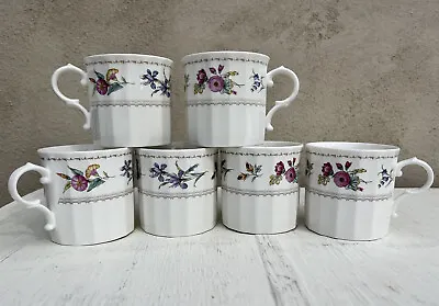 Set Of 6 Mikasa Maxima Brywood CAJ04 Coffee/Tea Cups Mugs Only Floral Japan • $29.99