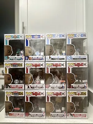 Funko Pop Michael Jordan Lot Of 12 Target Fanatics Foot Locker Upper Deck Funko • $200