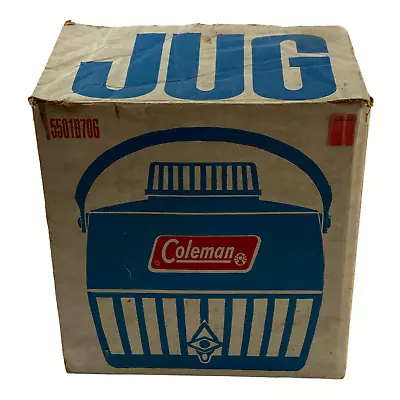 Vintage Coleman 1 Gallon Snow-Lite Jug #5501B706 BLUE With Box • $19