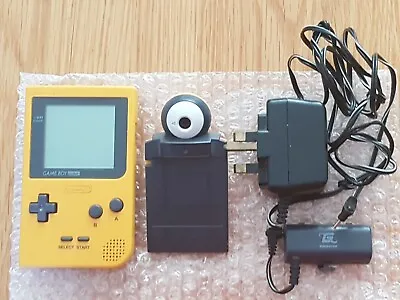 Nintendo Gameboy Pocket Yellow/Gameboy Camera/Charger/Rechargable Battery Pack • £80