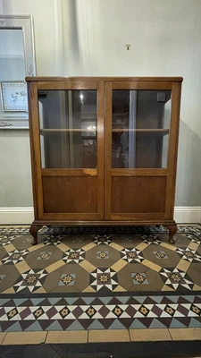 £0.99 • Buy Antique Mahogany Display Cabinet